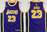 Lakers 23 Lebron James Purple 2018 19 Nike Swingman Stitched NBA Jersey,baseball caps,new era cap wholesale,wholesale hats